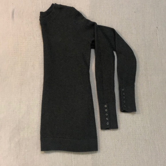 LOFT crew neck charcoal gray sweater S - Picture 4 of 7